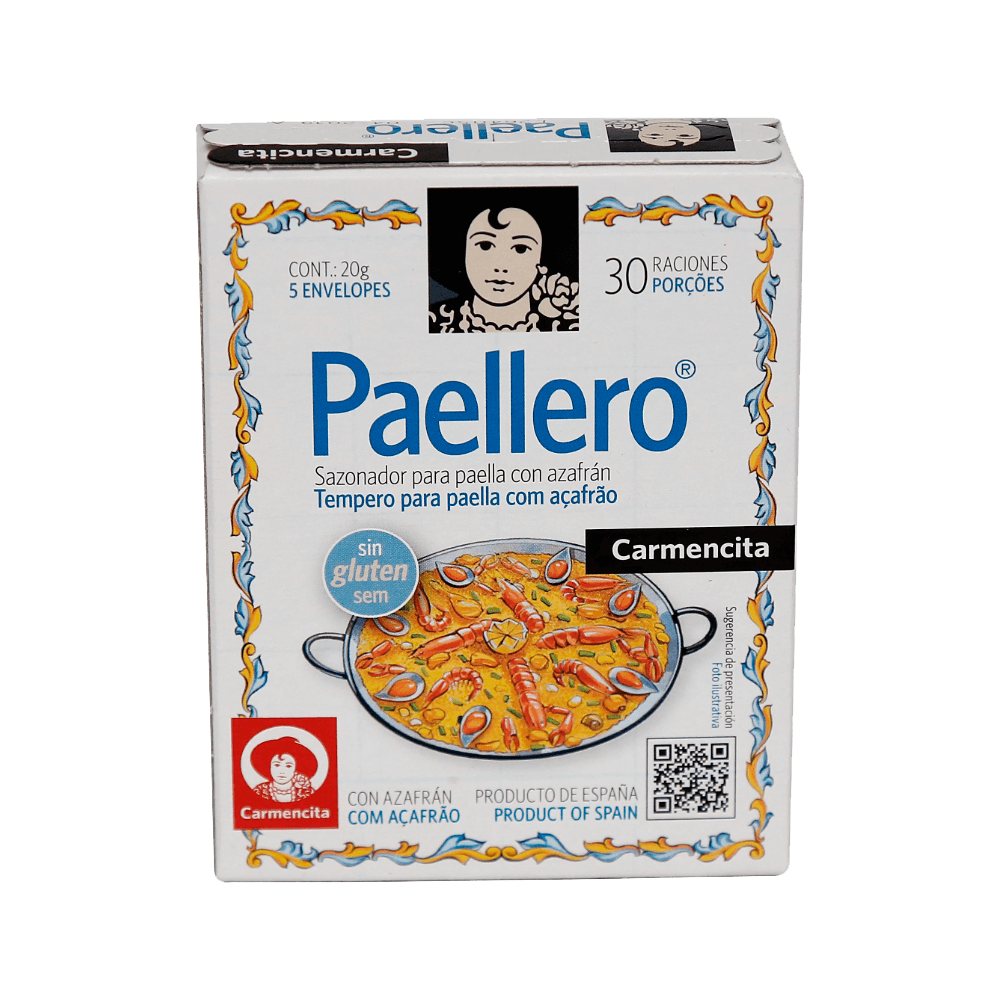 Tempero para Paella Paellero 20g Carmencita