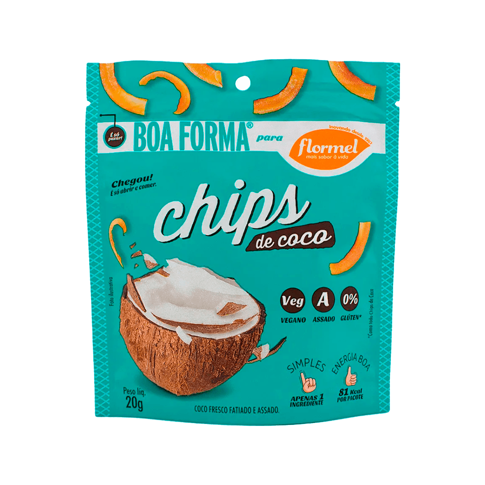 Chips de Coco Assado 20g Flormel