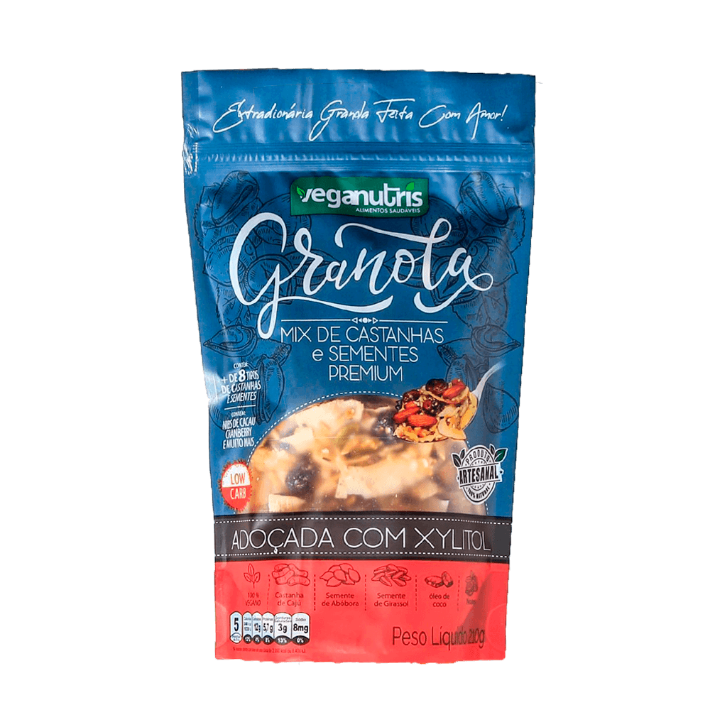Granola Mix de Castanhas e Sementes Premium 210g Veganutris