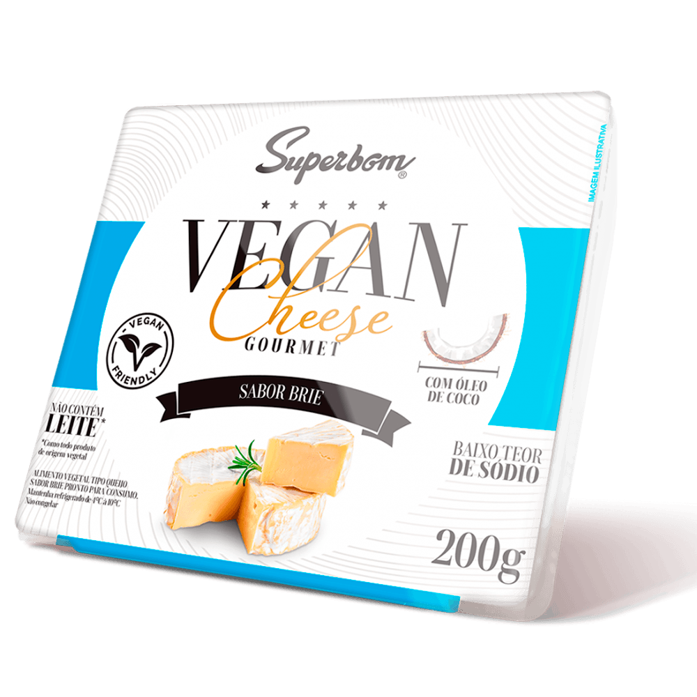 Queijo Brie Gourmet Vegano 200g Superbom