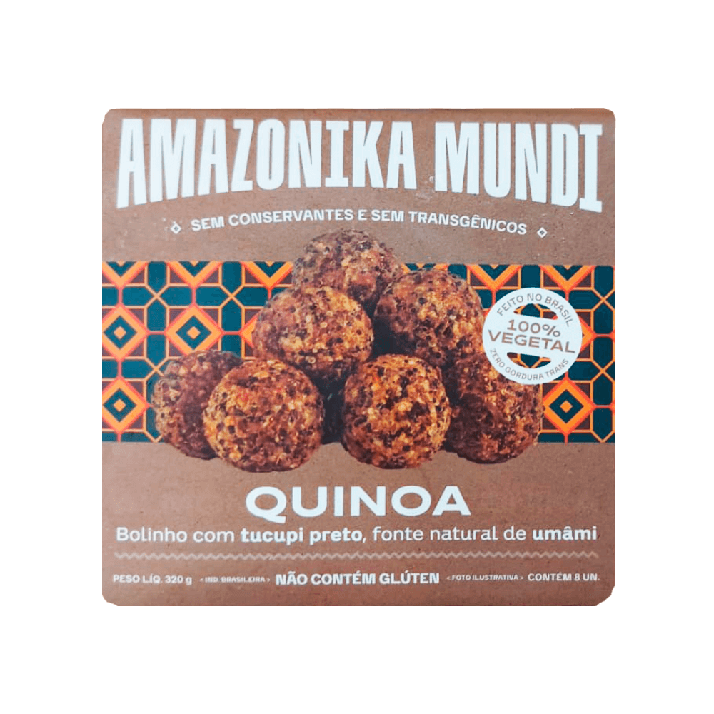 Bolinho Vegano de Quinoa 320g Amazonika Mundi