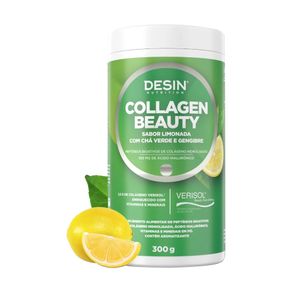 Collagen-Beauty-Verisol---Ac--Hialuronico-Sabor-Limonada-Cha-Verde-e-Gengibre-300g-Desin-Nutrition