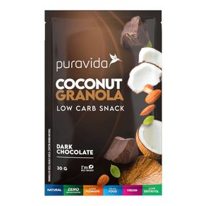 Coconut-Granola-Low-Carb-Snack-Dark-Chocolate-30g-PuraVida