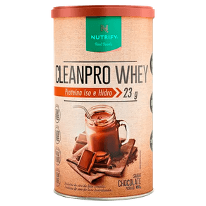 Cleanpro-Whey-Protein-Isolado-e-Hidrolisado-Sabor-Chocolate-450g-Nutrify