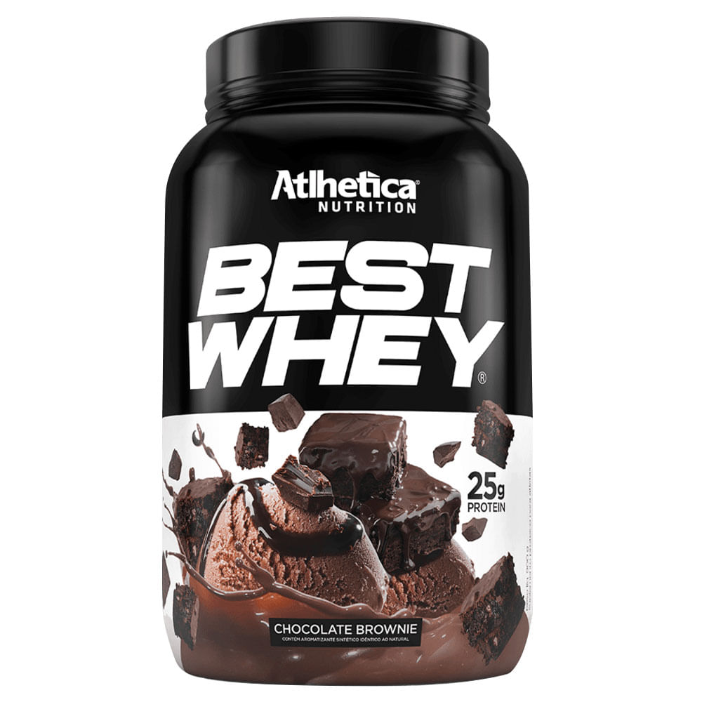 Best Whey Protein Brownie Chocolate 900g Atlhetica Nutrition