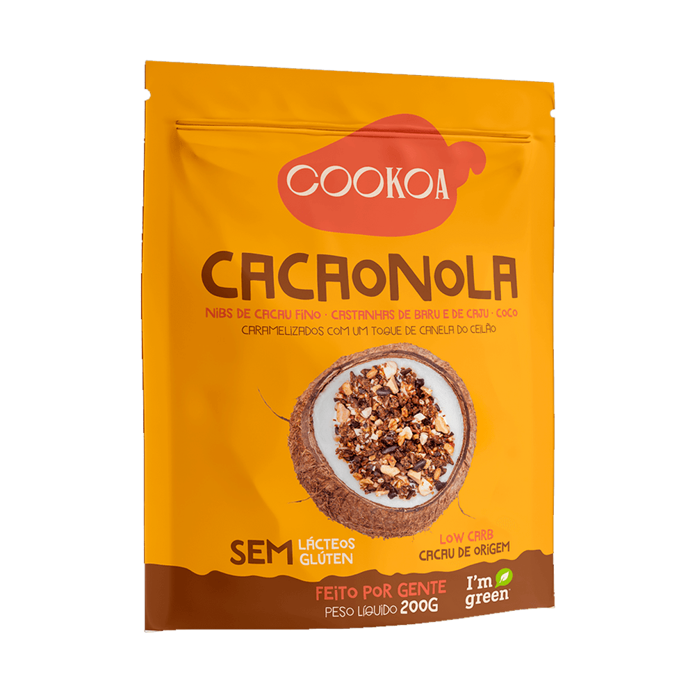 Granola com Nibs Cacaonola 200g Cookoa
