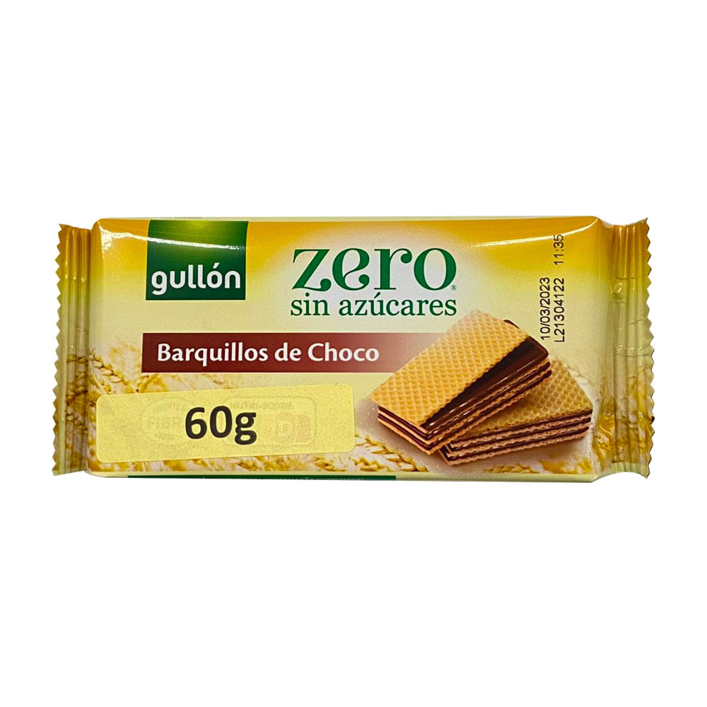 Biscoito Wafer Chocolate Sem Açúcar 60g Gullón