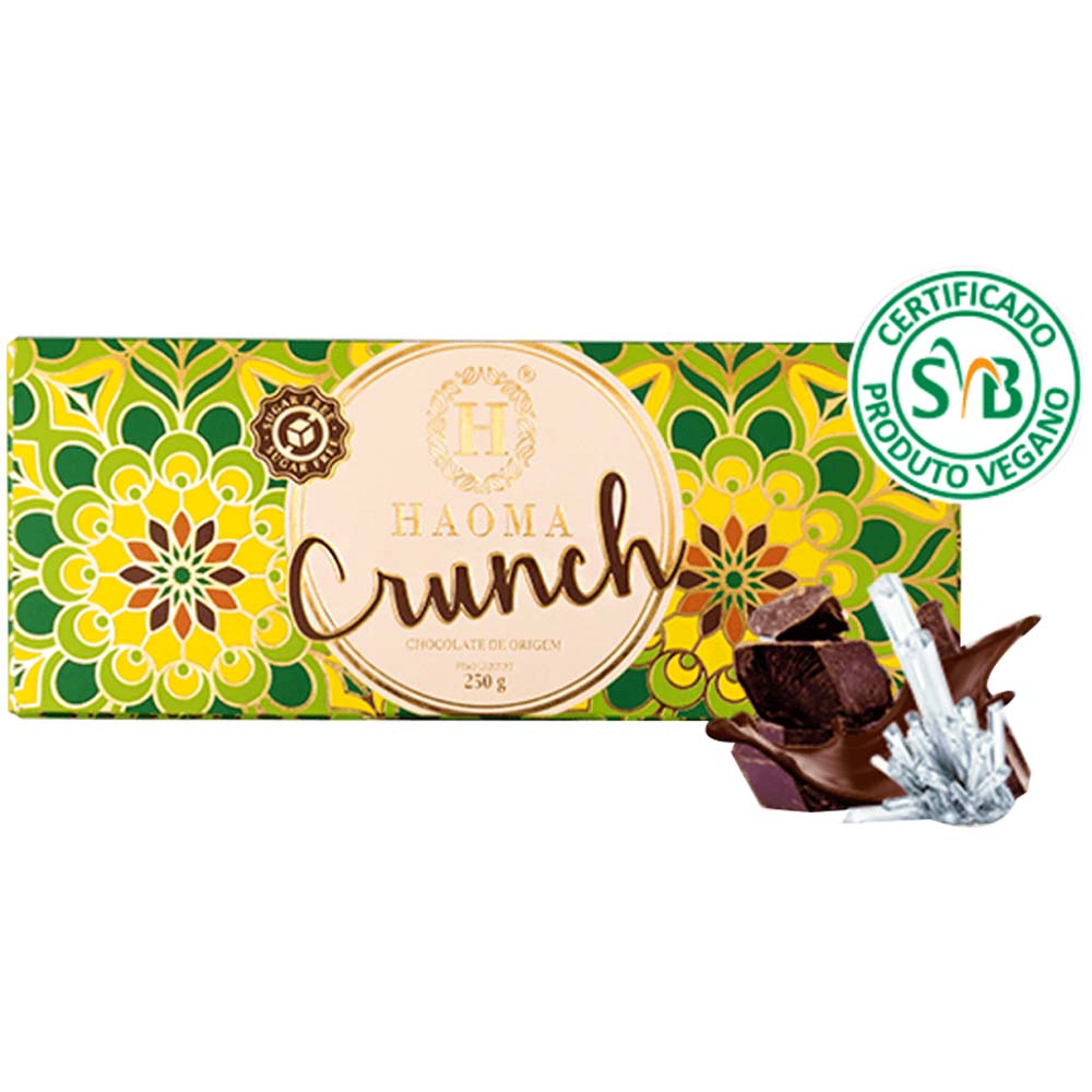 Barra de Chocolate Crunch Vegano 250g Haoma