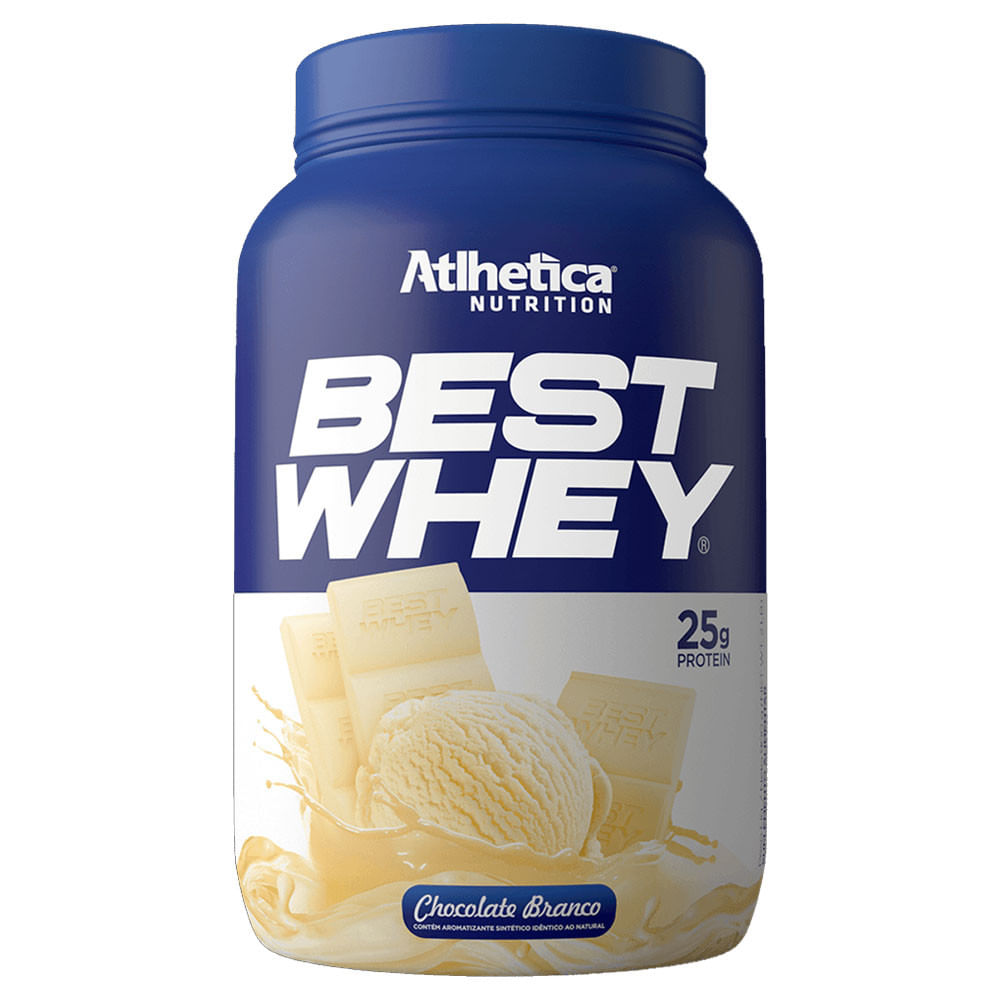 Best Whey Protein Chocolate Branco 900g Atlhetica Nutrition