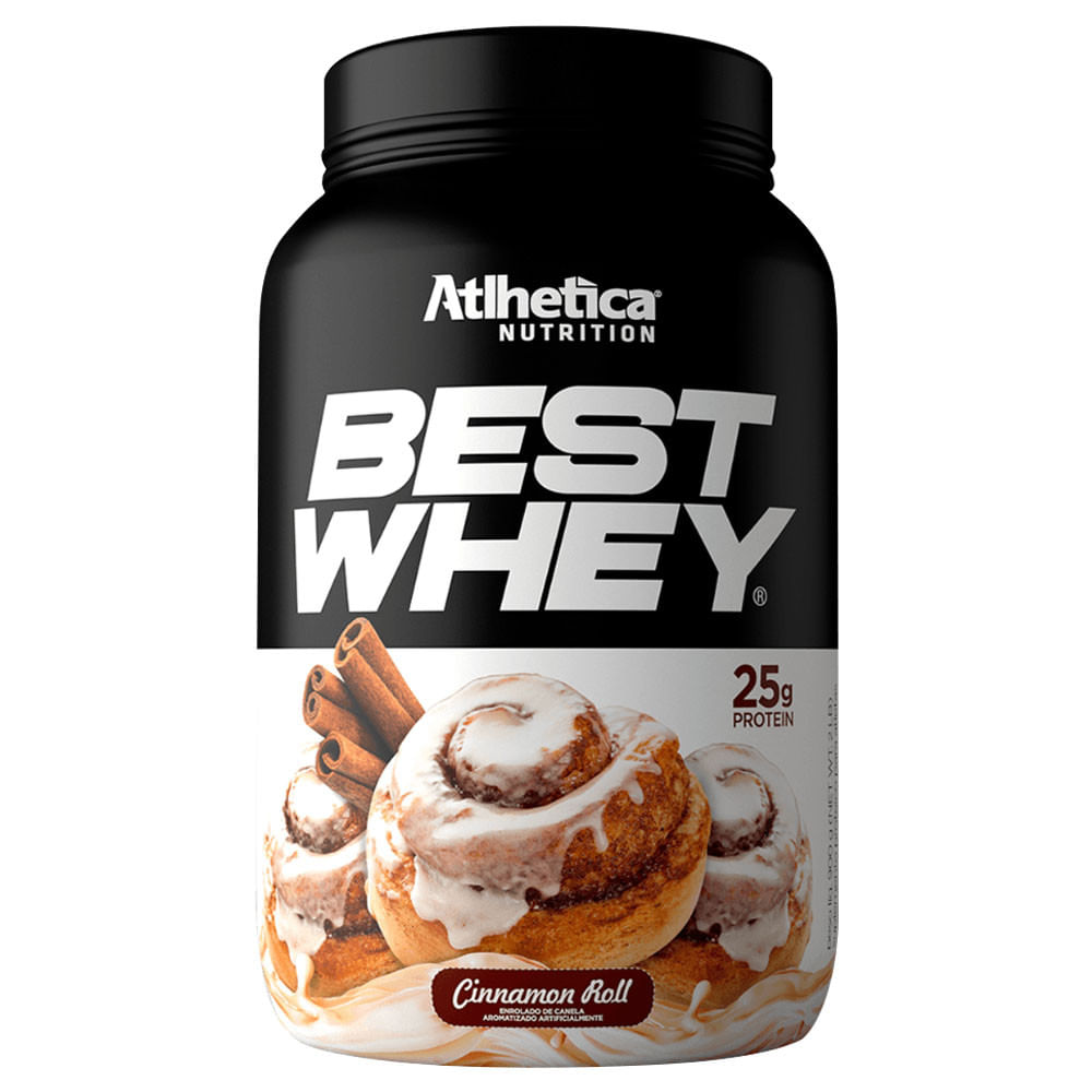 Best Whey Protein Cinnamon Roll 900g Atlhetica Nutrition