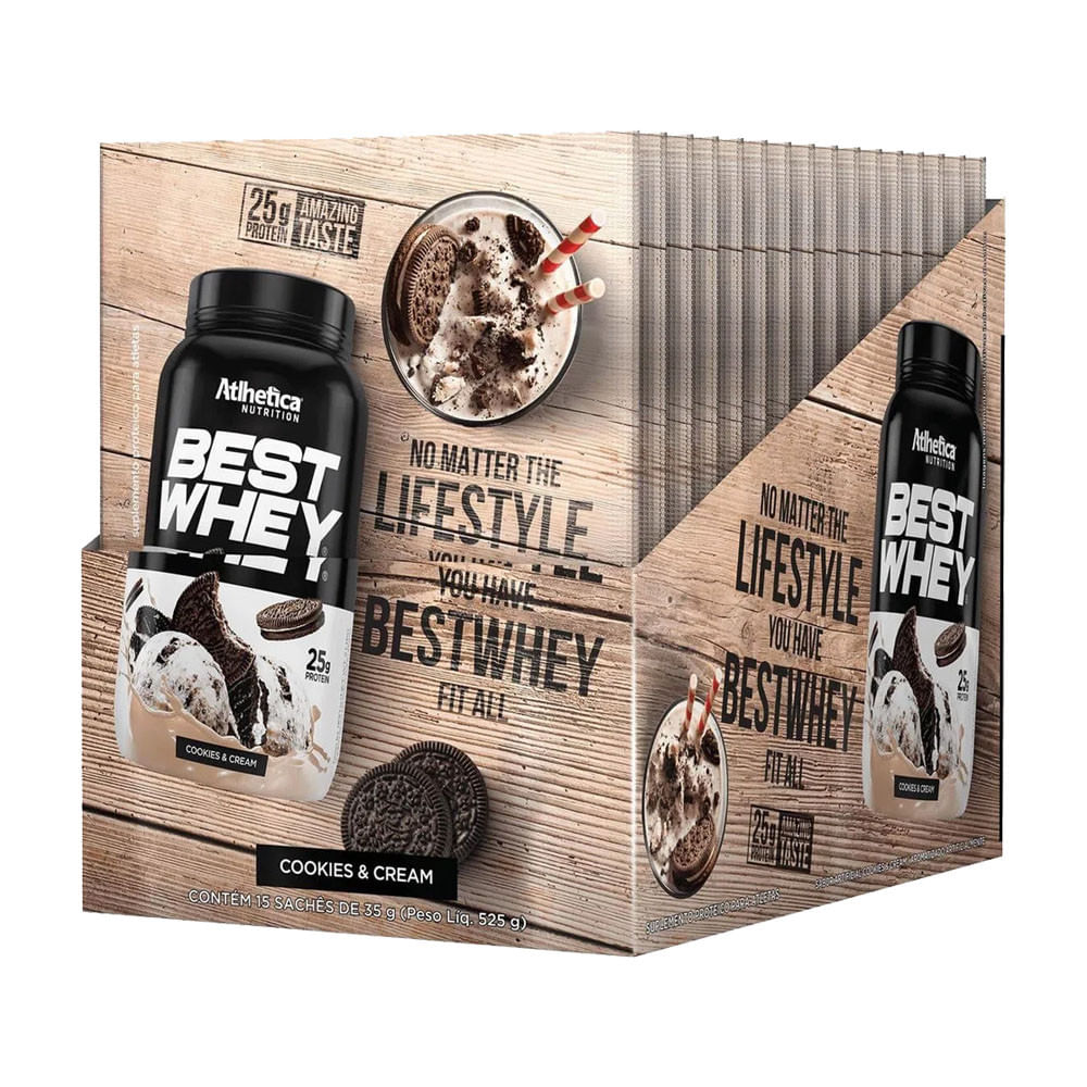 Best Whey Protein Cookies Cream 35g Atlhetica Nutrition
