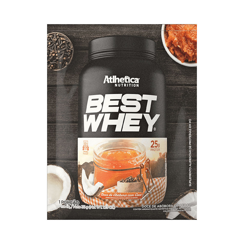 Best Whey Protein Doce de Abóbora com Coco 35g Atlhetica Nutrition