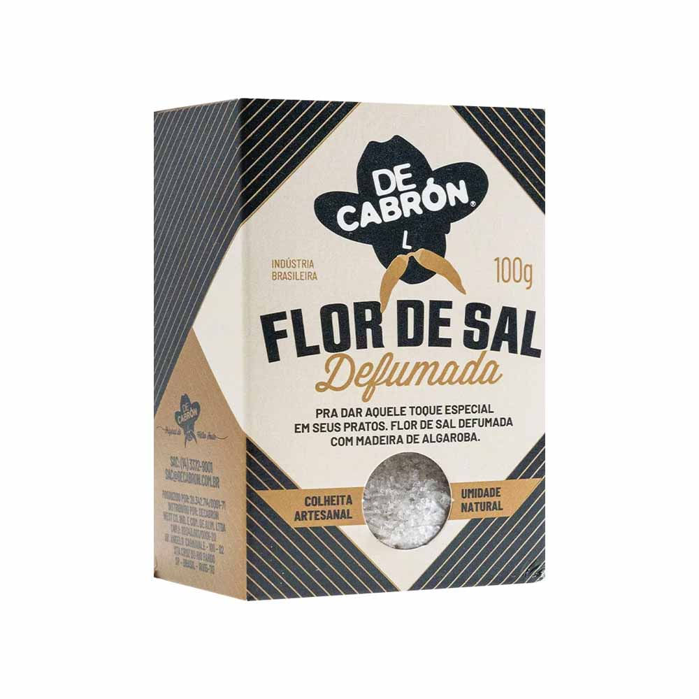 Flor de Sal Defumada 100g De Cabrón