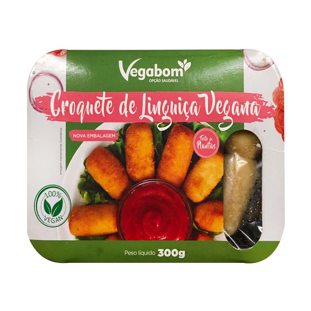 Croquete de Linguiça Vegana 300g Vegabom