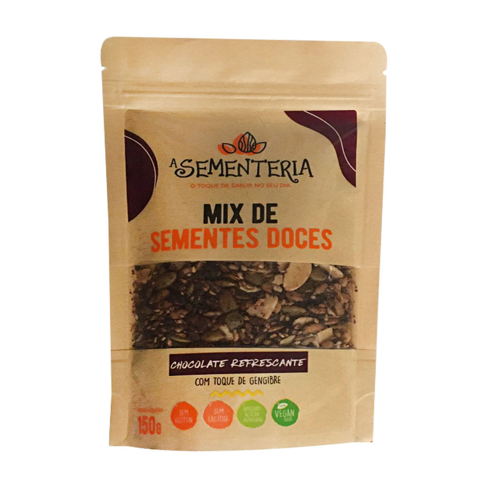 Mix de Sementes Doces Chocolate Refrescante 150g A Sementeria