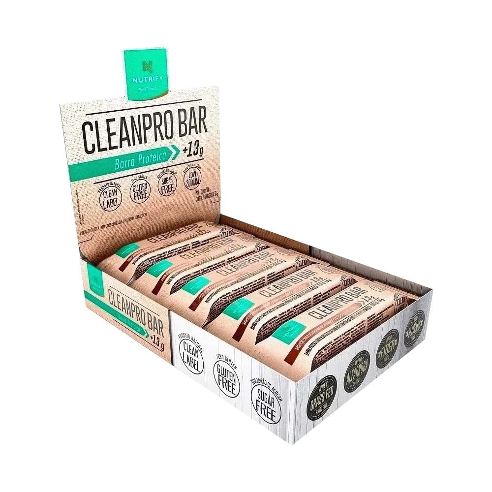 Cleanpro Bar Sabor Chocolate com Cranberry e Castanha de Caju 50g Nutrify