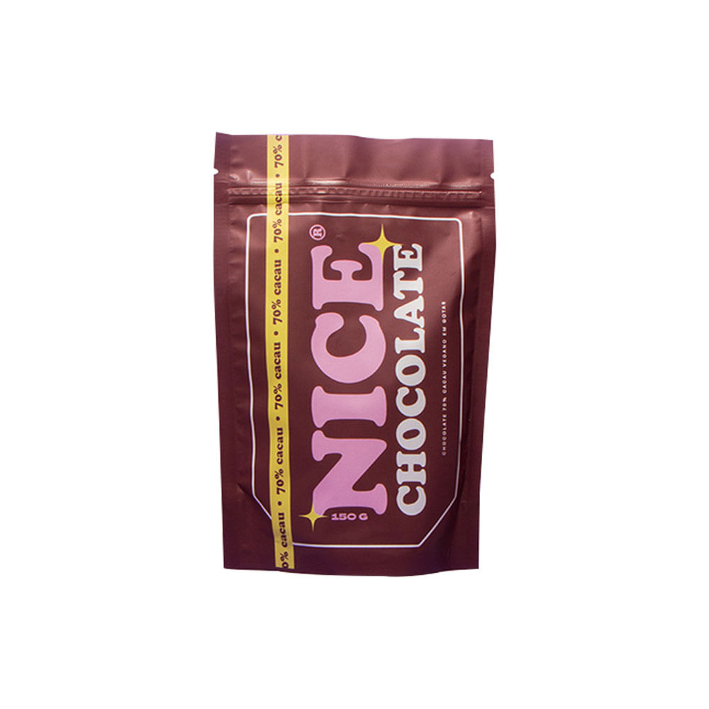 Gotas Chocolate Vegano Nice Plant Based Foods - Empório Quatro