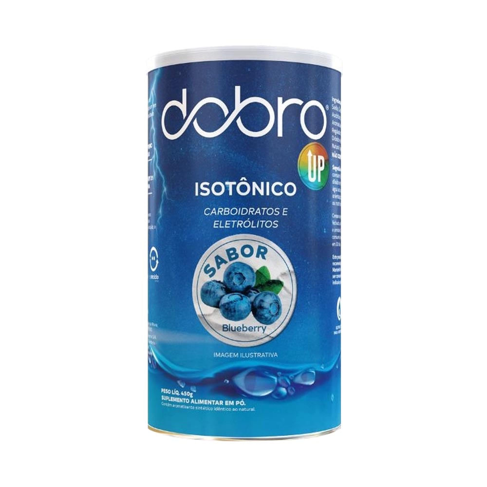 Isotônico Carboidratos e Eletrólitos sabor Blueberry 450g Dobro