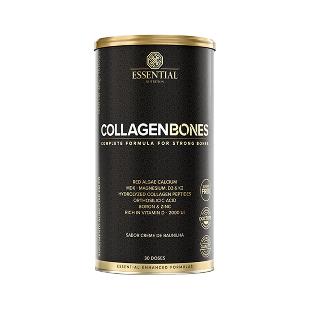 Collagen Bones sabor Creme de Baunilha 483g Essential Nutrition