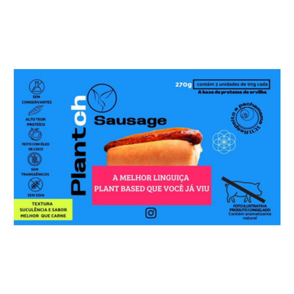 Linguiça Plant Based 270g Plantch