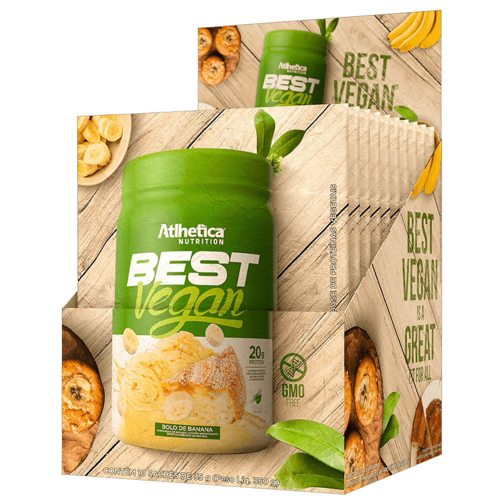 Best Vegan Protein Bolo de Banana 35g Atlhetica Nutrition