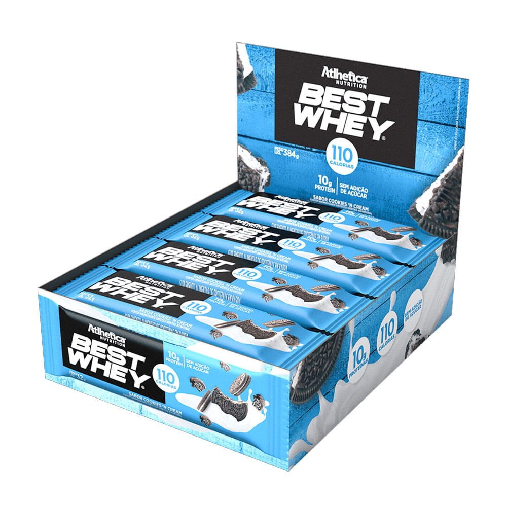 Best Whey Bar Cookies and Cream 32g Atlhetica Nutrition