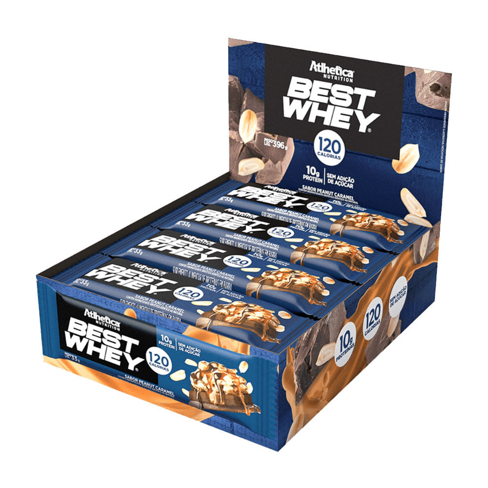 Best Whey Bar Peanut Caramel 33g Atlhetica Nutrition