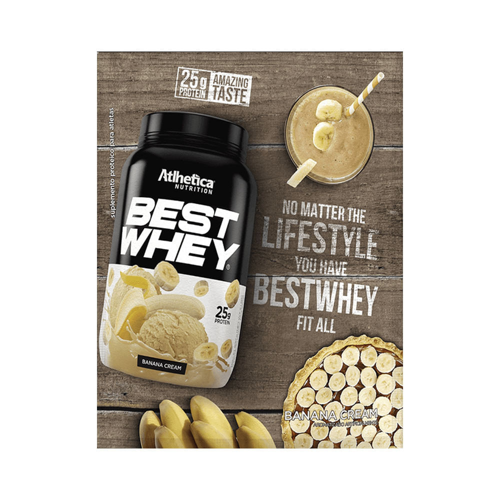 Best Whey Protein Banana Cream 40g Atlhetica Nutrition