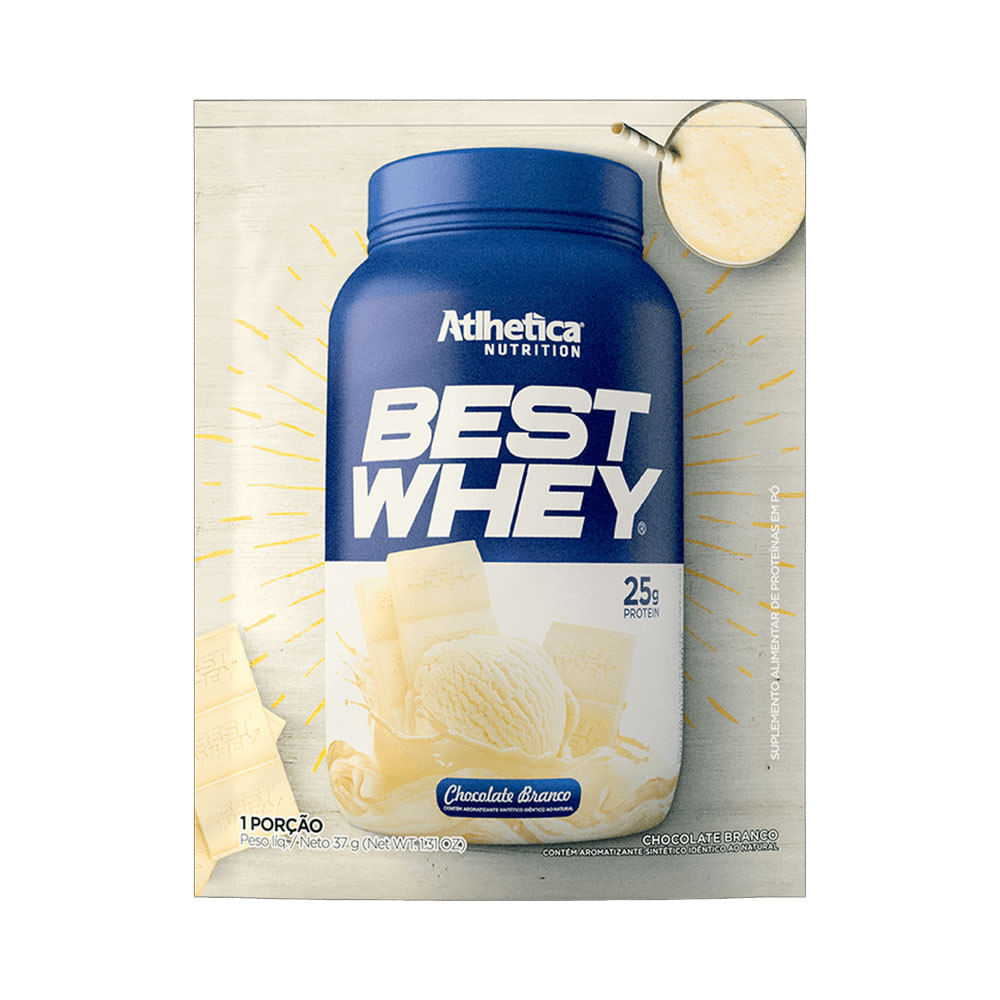 Best Whey Protein Chocolate Branco 37g Atlhetica Nutrition