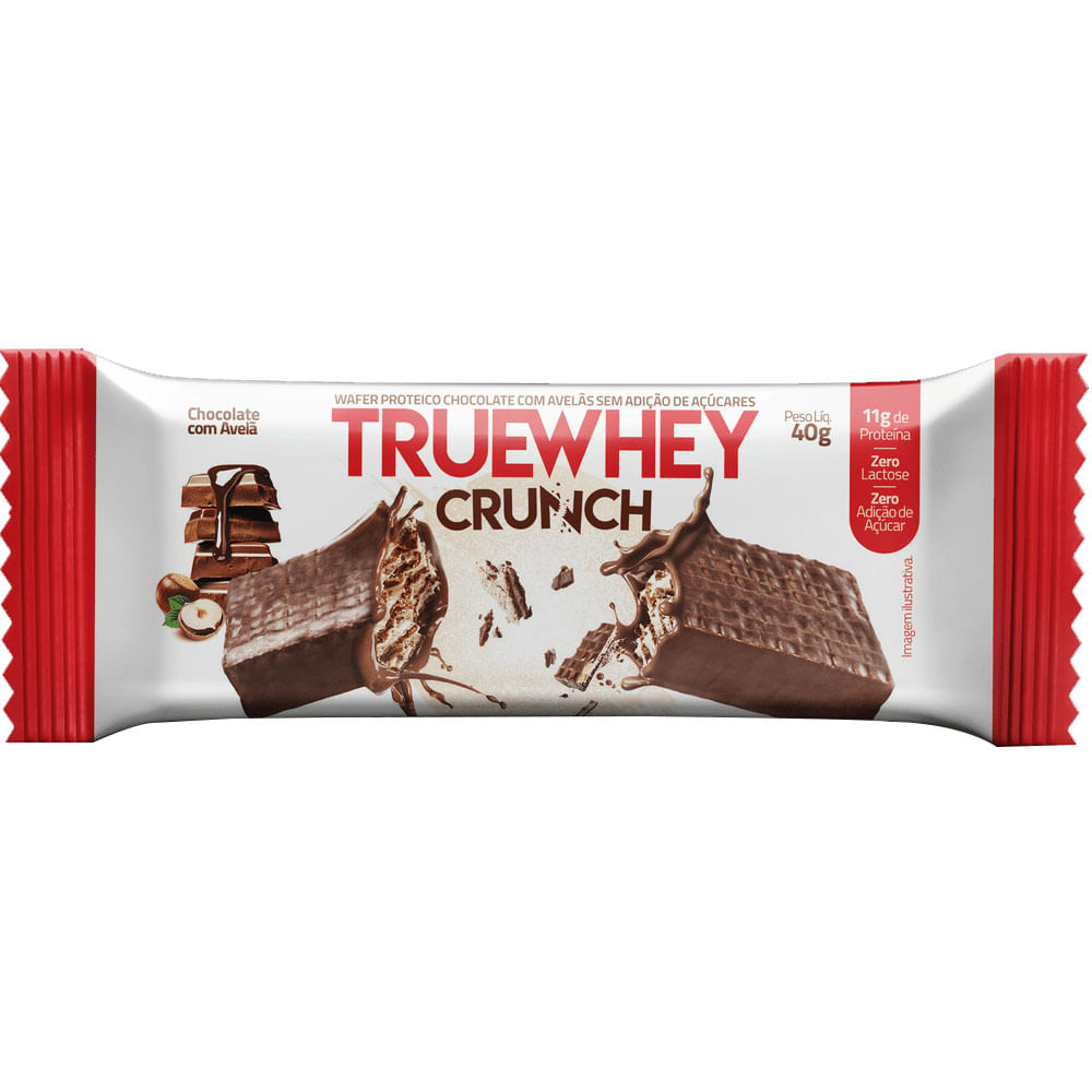 True Whey Crunch Sabor Chocolate e Avelã 40g True Source