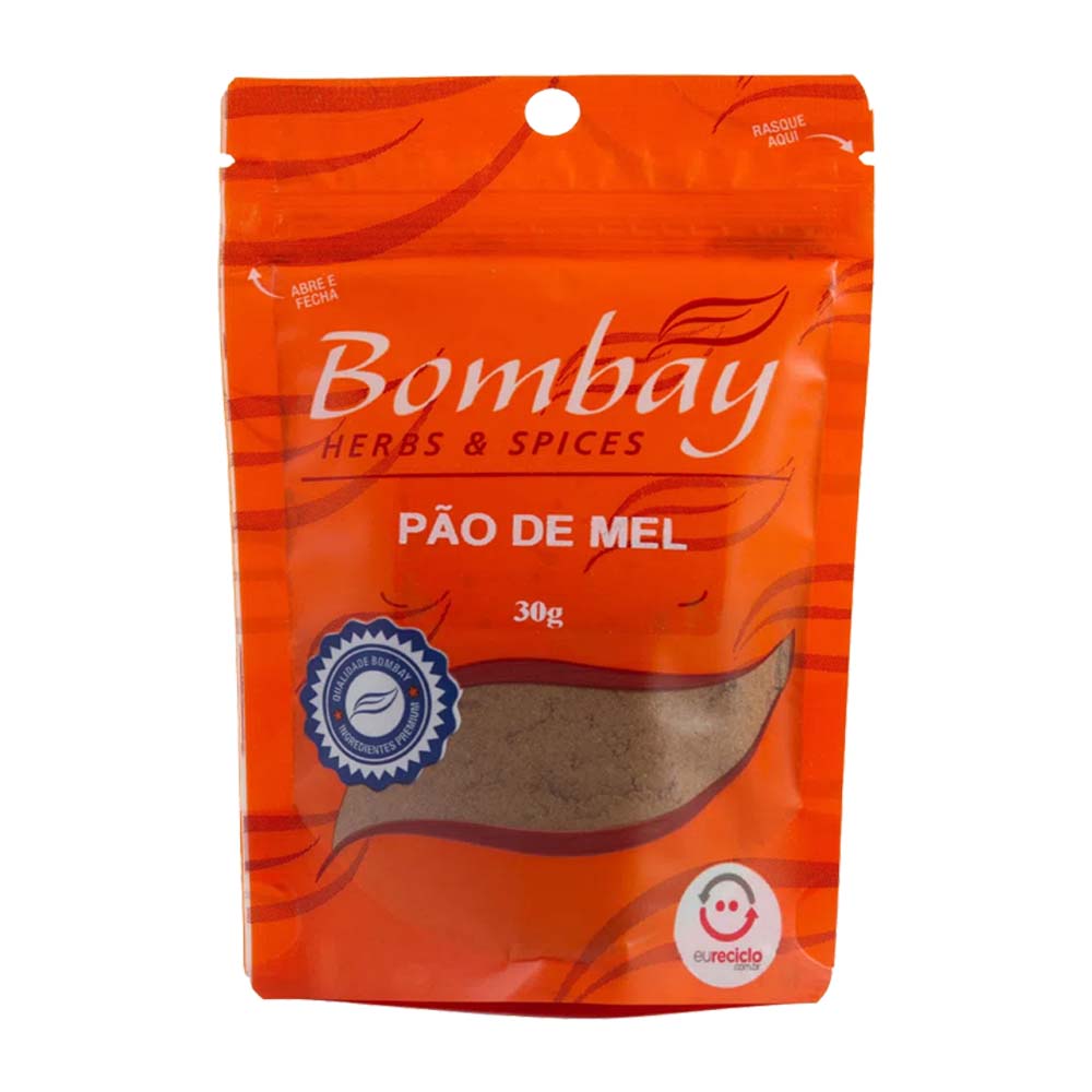 Tempero para Pão de Mel 30g Bombay