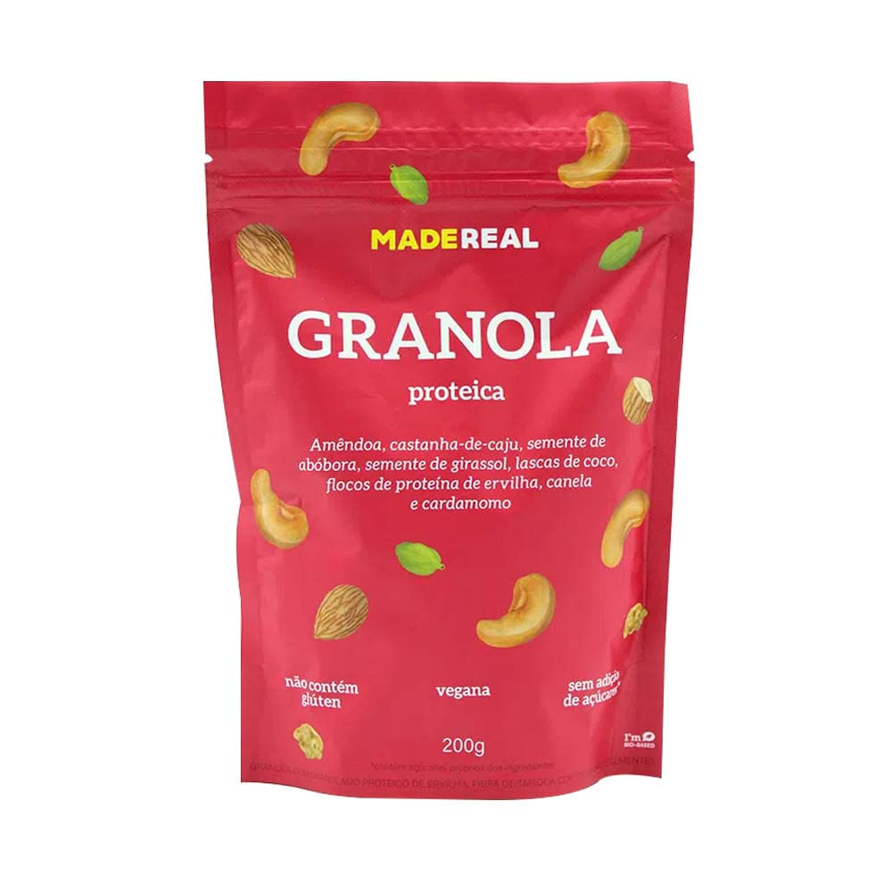 Granola Vegana Proteica 200g Madereal