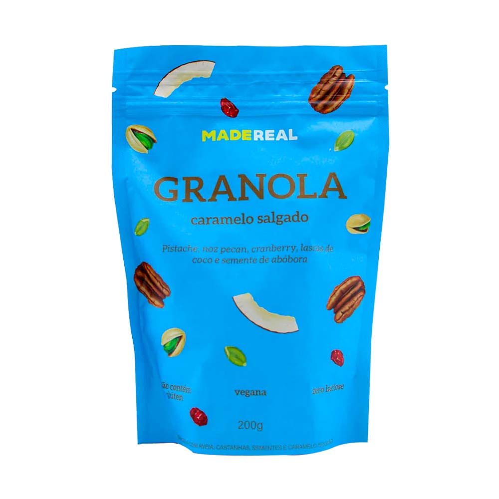 Granola Vegana Caramelo Salgado 200g Madereal