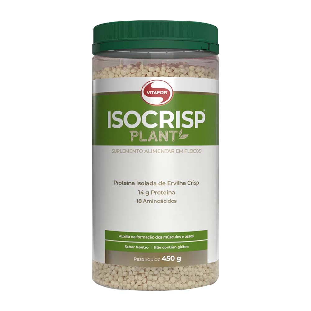 Isocrisp Vegan Proteína Isolada de Ervilha Crisp 450g Vitafor