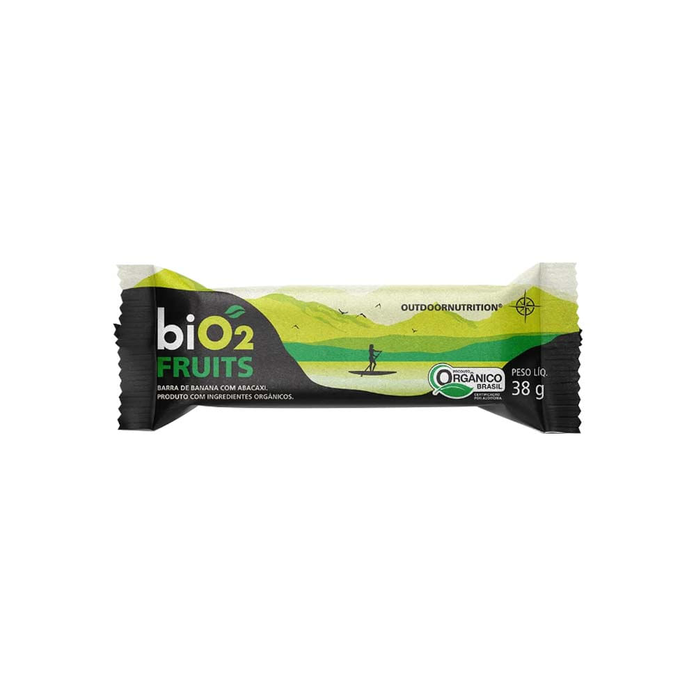 Barra Orgânica de Banana com Abacaxi Fruits 38g Bio2