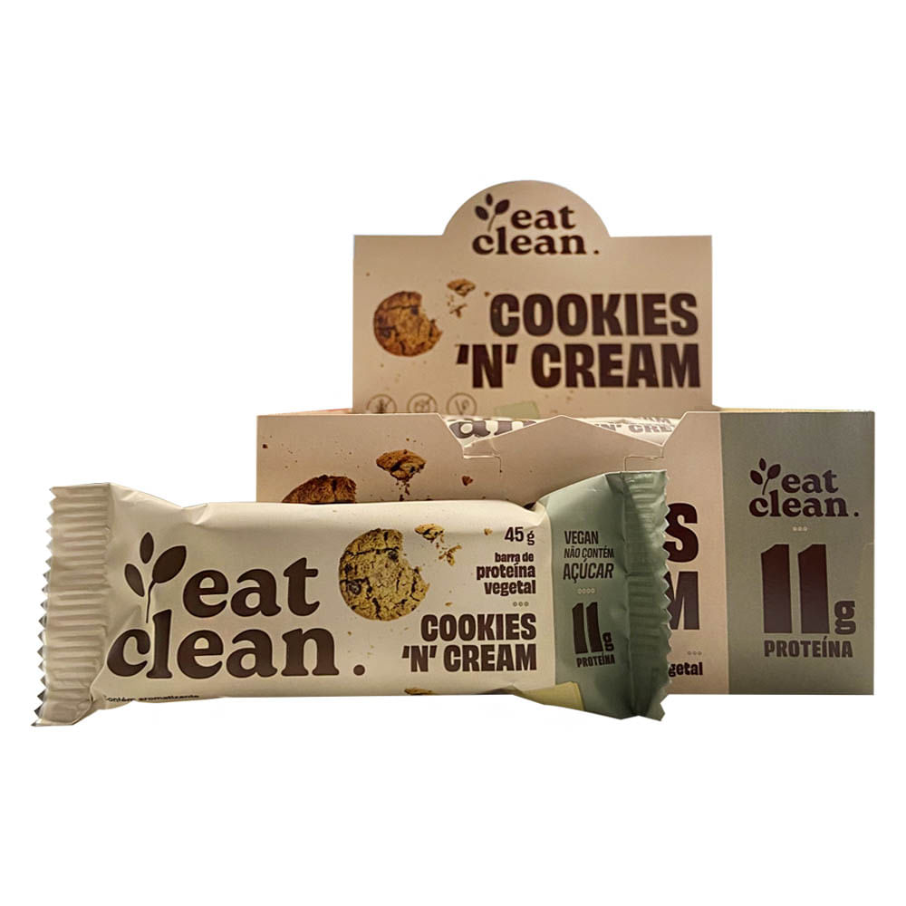 ダイエットフード R qreenbrothers Eat Clean - Barra de Proteína Vegetal Cookies n Cream 45g