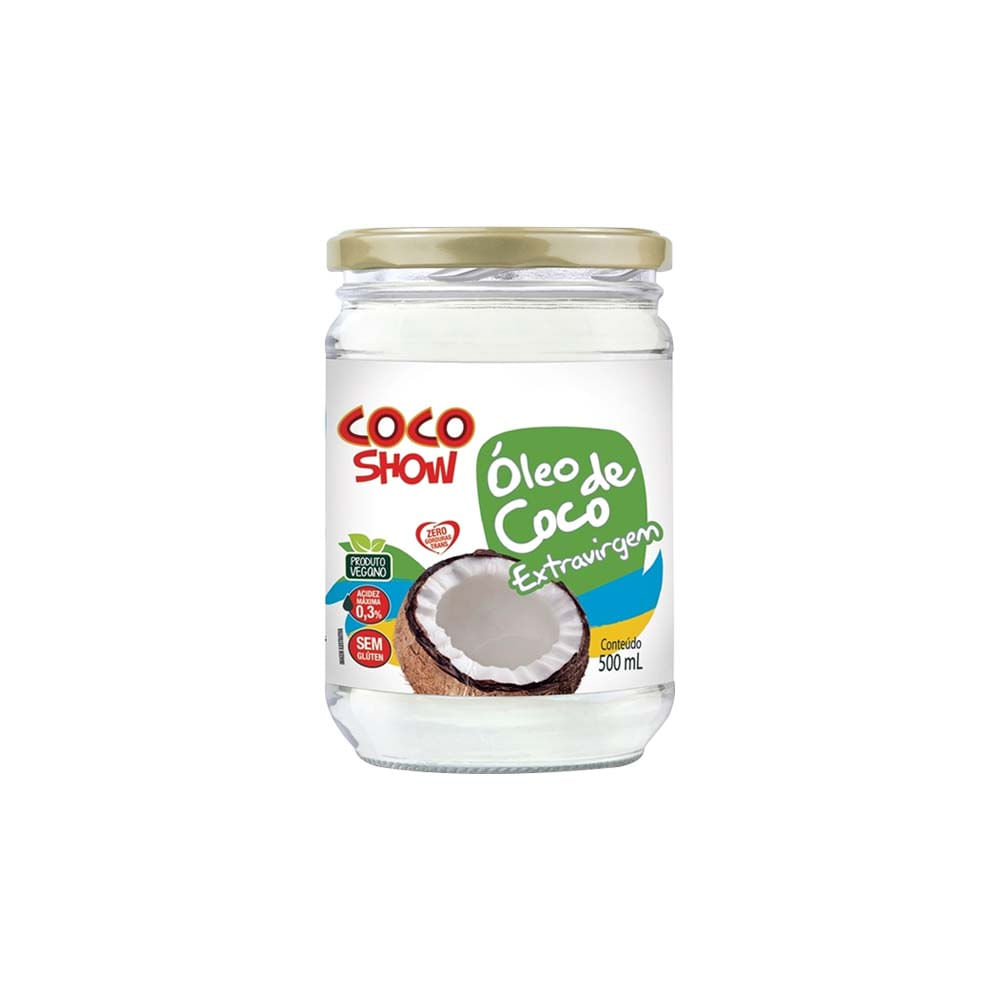 Coco Show - Óleo de Coco Extra Virgem 500ml - emporioquatroestrelas