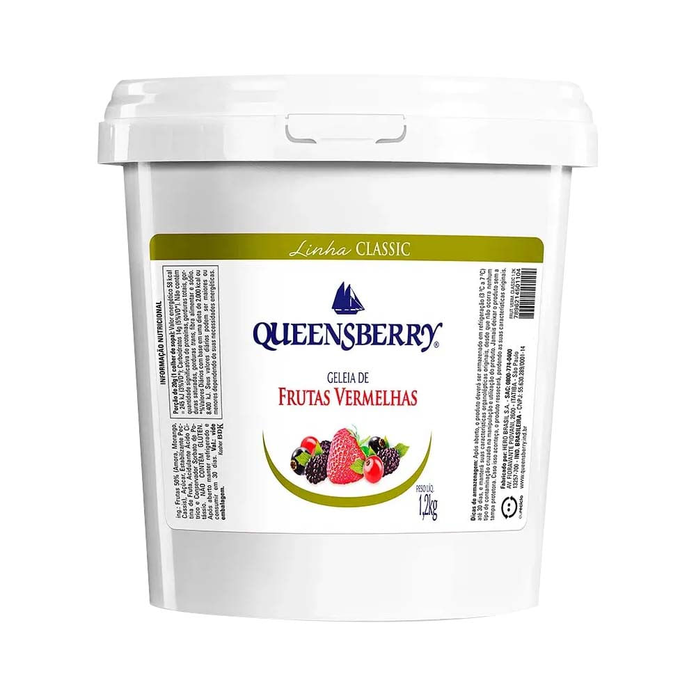 Geleia de Frutas Vermelhas 1,2Kg Queensberry