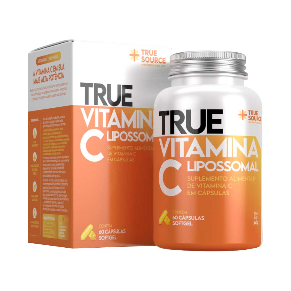 True Vitamina C Lipossomal 60 Cápsulas True Source