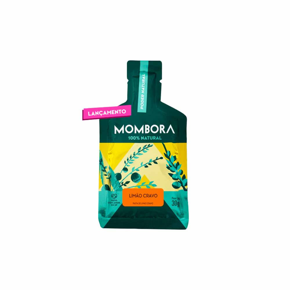 Mombora — Carbo Gel Natural Limão Cravo 30g - emporioquatroestrelas