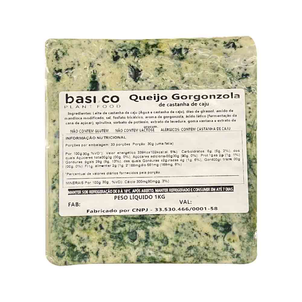 Queijo Gorgonzola Vegano 1Kg Basi Co