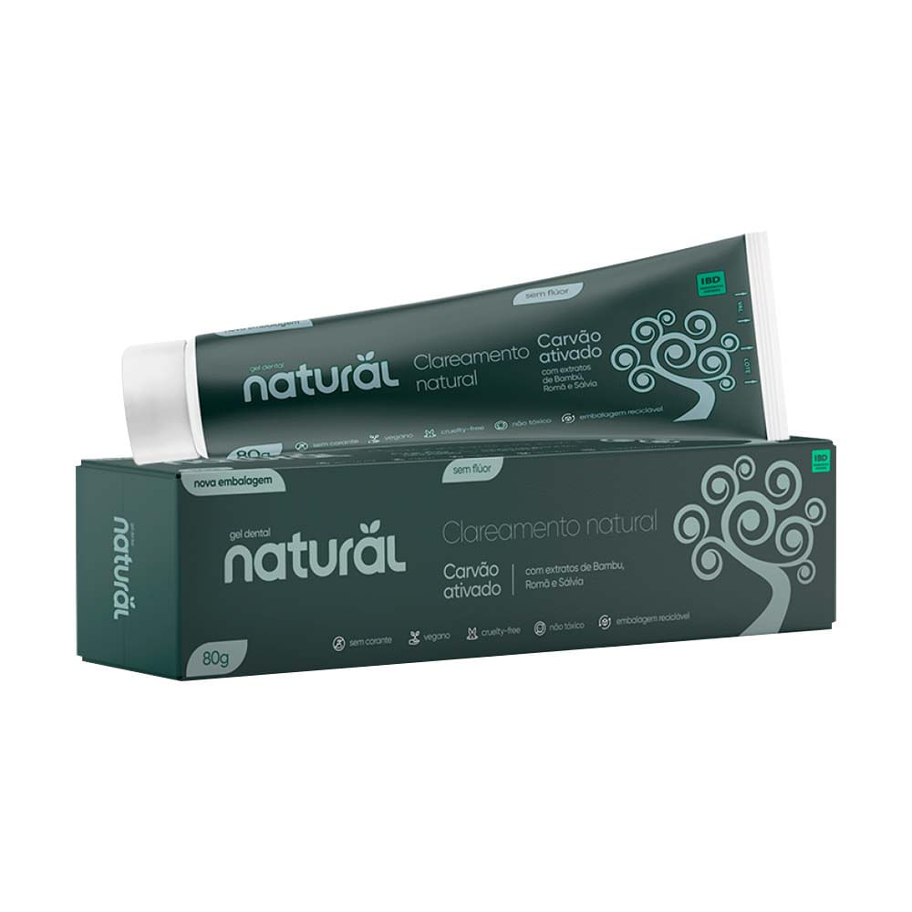 Gel Dental Carvão Ativado e Bambu - Suavetex - Empório Quatro