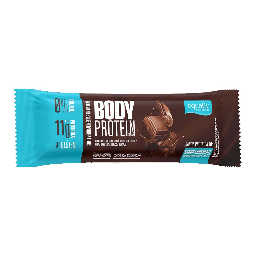 Barra Proteica Body Protein Chocolate 40g Equaliv