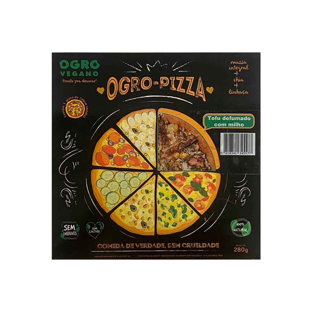 Pizza Vegana Tofu Defumado com Milho 280g Ogro Vegano