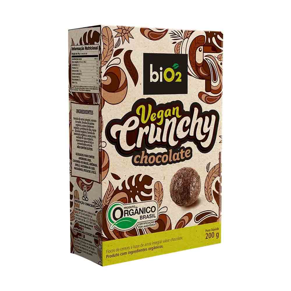 Cereal Matinal Vegan Crunchy Chocolate 200g Bio2