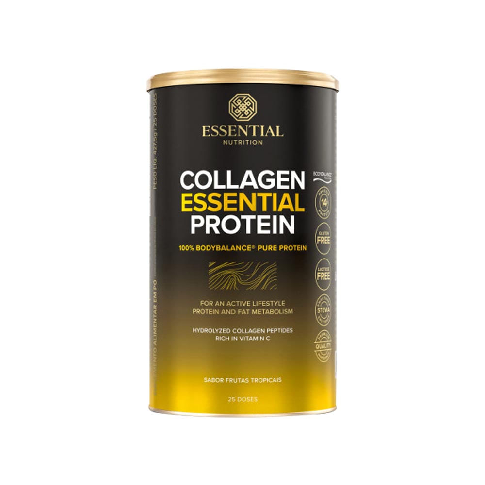 Collagen Essential Protein Frutas Tropicais 427,5g Essential Nutrition