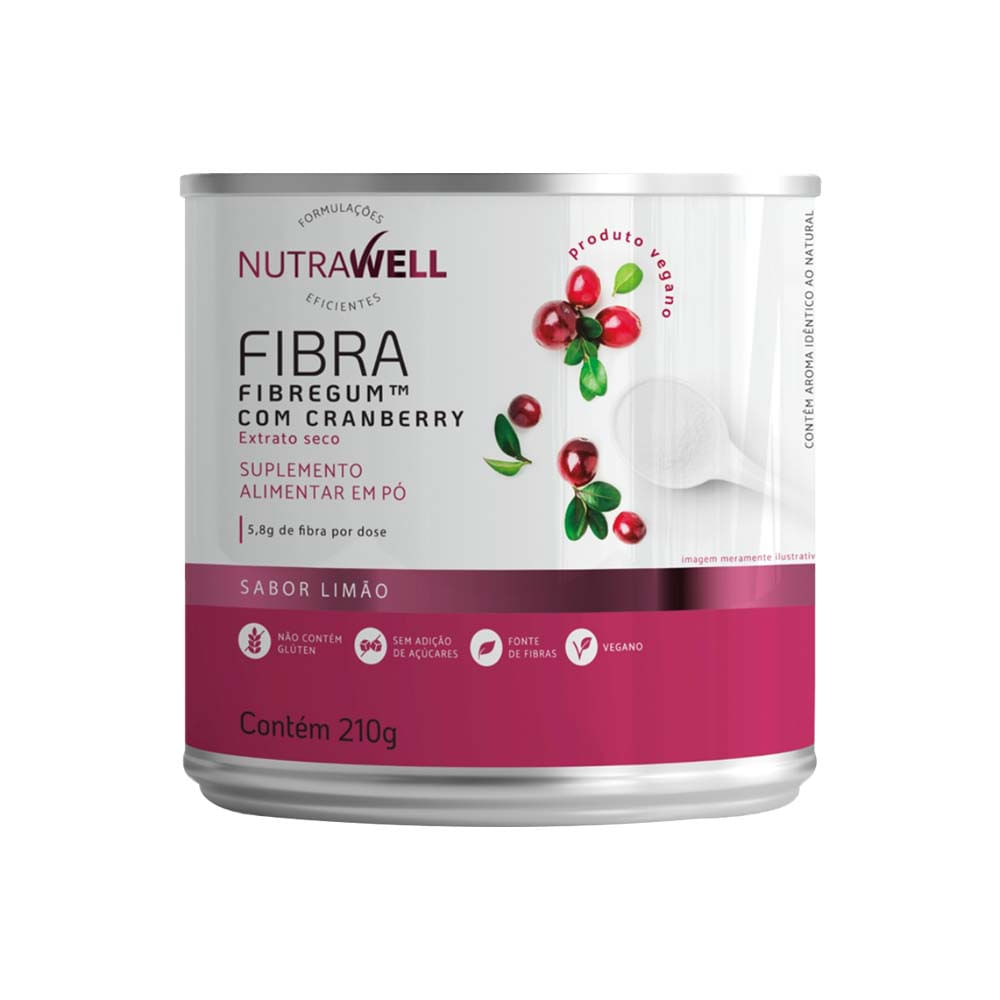 Fibra Fibregum com Cranberry 210g Nutrawell