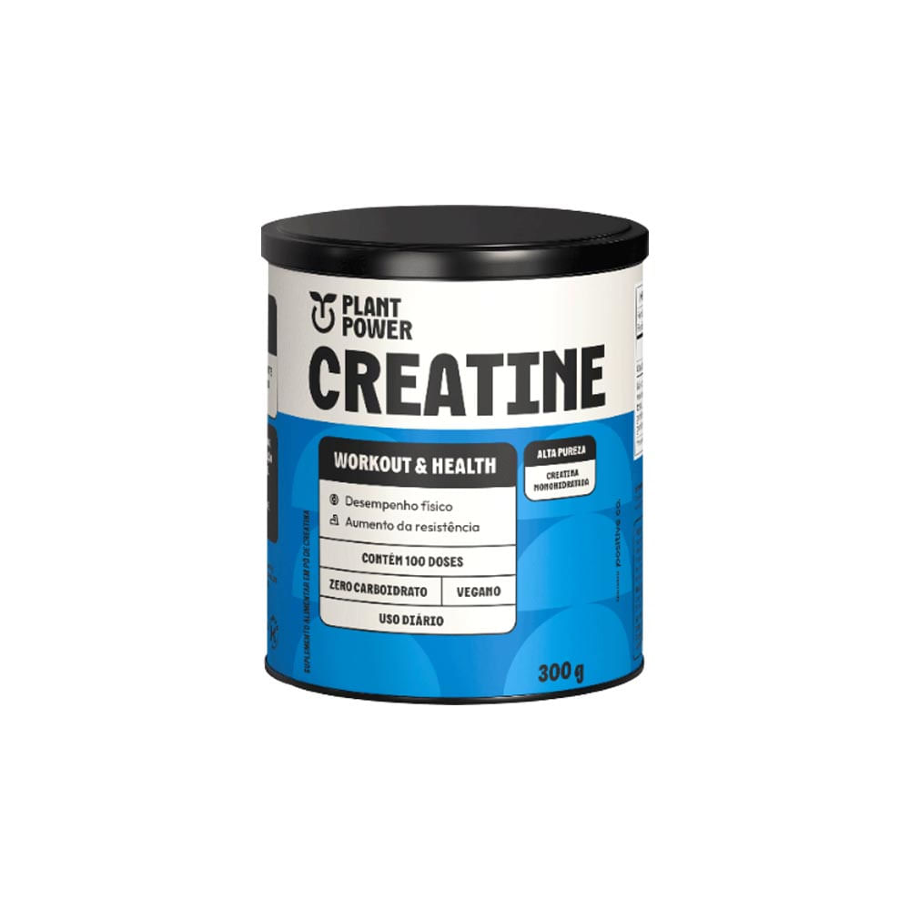 Plant Power  Creatina Monohidratada Creatine 300g - emporioquatroestrelas