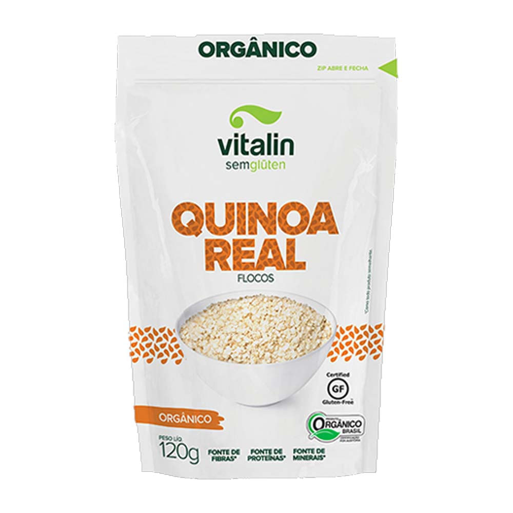 Quinoa Integral em Flocos120g Vitalin