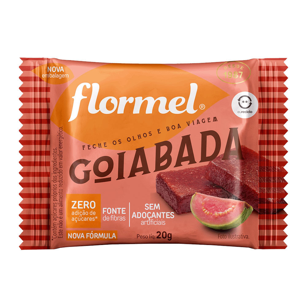 Goiabada Zero Açúcar 20g Flormel